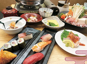 お寿司とぶりしゃぶの宴会コース